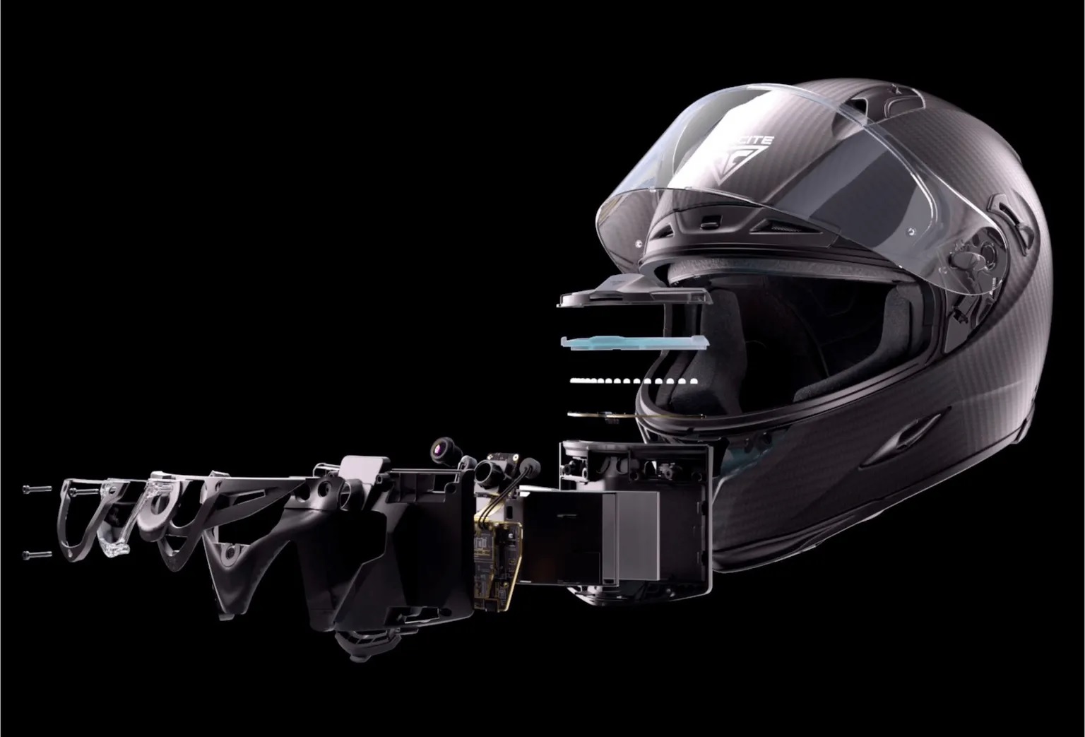 smart gopro motorycle helmet
