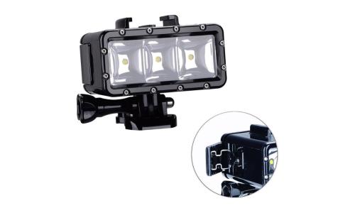 Dimmable Waterproof LED Video Light for GoPro and Action Cameras