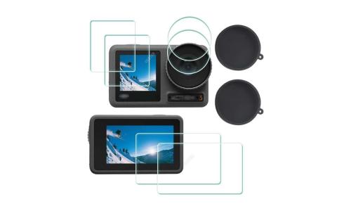 Screen Protector with Lens Cap Cover for the DJI OSMO Action 3