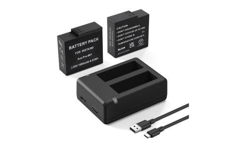 1800mAh Batteries with Dual Charge Hub for Insta 360 Ace Pro