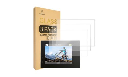 Tempered Glass Screen Protector [3-PACK] for the AKASO Brave 4