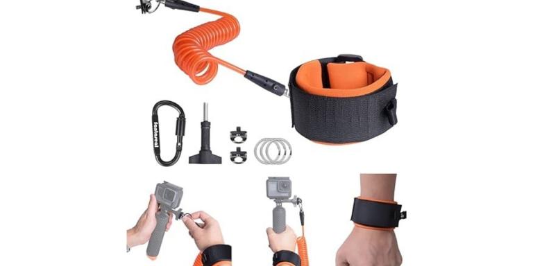 Steel-cored Waterproof Action Camera Wrist Strap