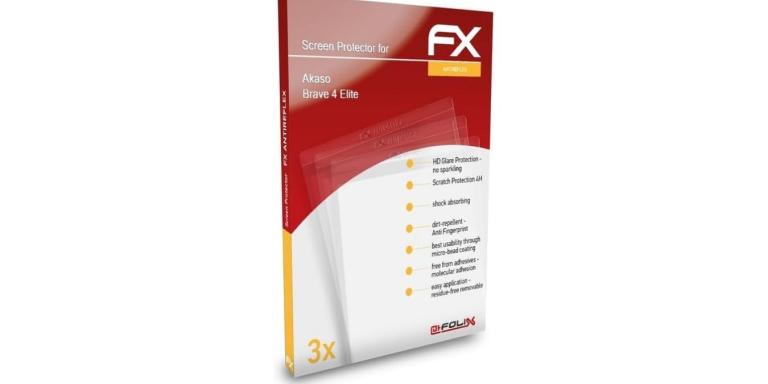 Screen Protector Film (Pack of 3) for the Akaso Brave 4 Elite Screen Protector Film (Pack of 3) for the Akaso Brave 4 Elite