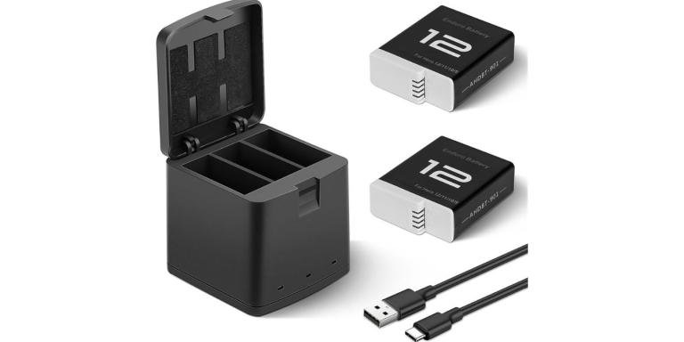 1800mAh Batteries with Charging Station for GoPro