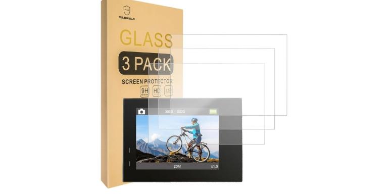 Tempered Glass Screen Protector [3-PACK] for the AKASO EK7000 Pro