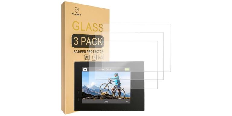 Tempered Glass Screen Protector [3-PACK] for the AKASO Brave 4