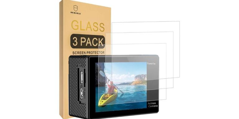 Tempered Glass Screen Protector [3-PACK] for the AKASO EK7000