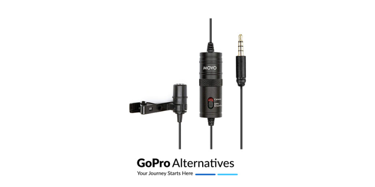 Movo LV1 Lavalier Action Camera Microphone Attachment